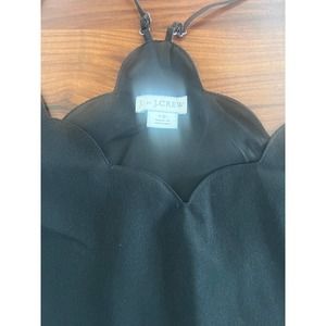 J. by J. Crew Black Scalloped Neck Cami - Lined